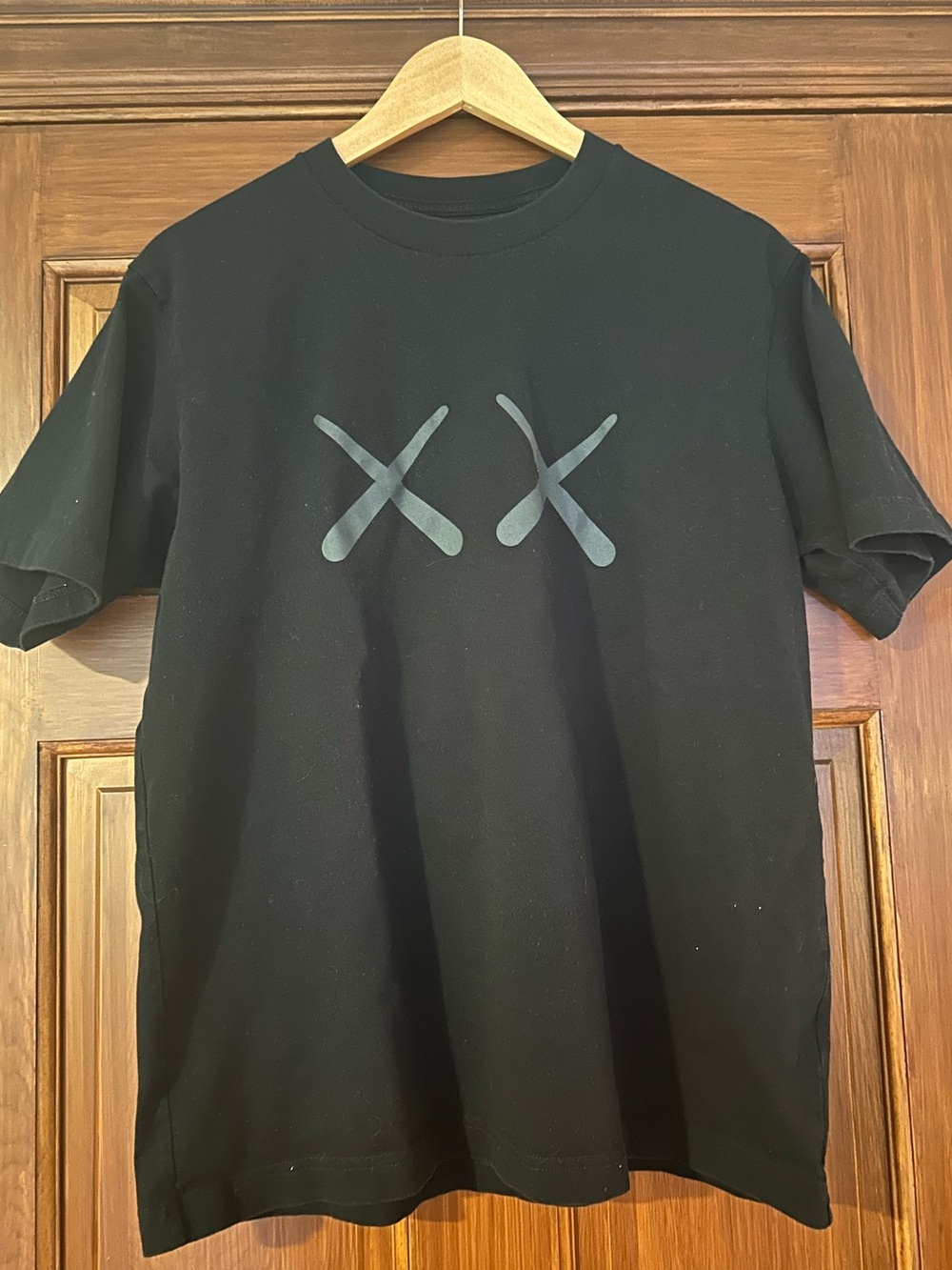Kaws+Warhol UNIQLO Black Graphic T-Shirt